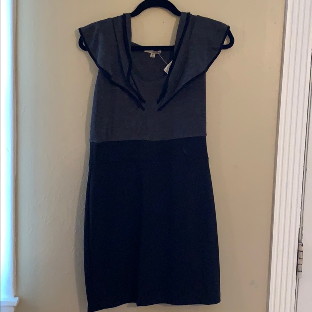 Business professional Grey and black dress